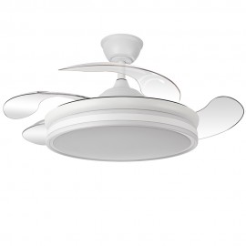 Abrila Ventilador Bayomo Blanco Plegable dc 108Ø 59w Dimable Regulable Intensidad CCT Mando Memoria y temporizador 142591401
