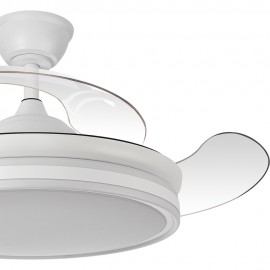 Abrila Ventilador Bayomo Blanco Plegable dc 108Ø 59w Dimable Regulable Intensidad CCT Mando Memoria y temporizador 142591401