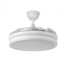Abrila Ventilador Bayomo Blanco Plegable dc 108Ø 59w Dimable Regulable Intensidad CCT Mando Memoria y temporizador 142591401