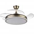 Abrila Ventilador Bayomo DC Cuero Plegable 108Ø Ultrasilencioso 59w Regulable Mando Memoria y Temporizador 142591414