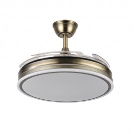 Abrila Ventilador Bayomo DC Cuero Plegable 108Ø Ultrasilencioso 59w Regulable Mando Memoria y Temporizador 142591414