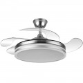 Abrila Ventilador Bayomo DC Niquel Plegable 108Ø Ultrasilencioso 59w Regulable Mando Memoria y temporizador 142591403