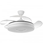 Abrila Ventilador Dani DC Blanco Plegable 108Ø Ultrasilencioso 59w Regulable Mando Memoria y Temporizador 165391401