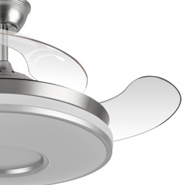 Abrila Ventilador Dani DC Plegable Niquel 108Ø Ultrasilencioso 59w Regulable Mando, Memoria y Temporizador 165391420