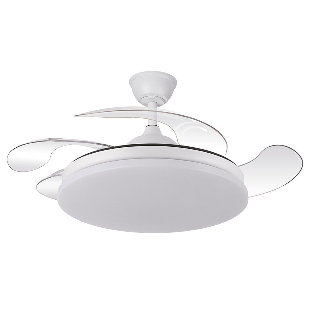 Abrila Ventilador Tridente  DC Plegable Blanco 107Ø Ultrasilencioso 59w Regulable Mando Memoria Y Temporizador 236391301