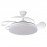 Abrila Ventilador Tridente  DC Plegable Blanco 107Ø Ultrasilencioso 59w Regulable Mando Memoria Y Temporizador 236391301