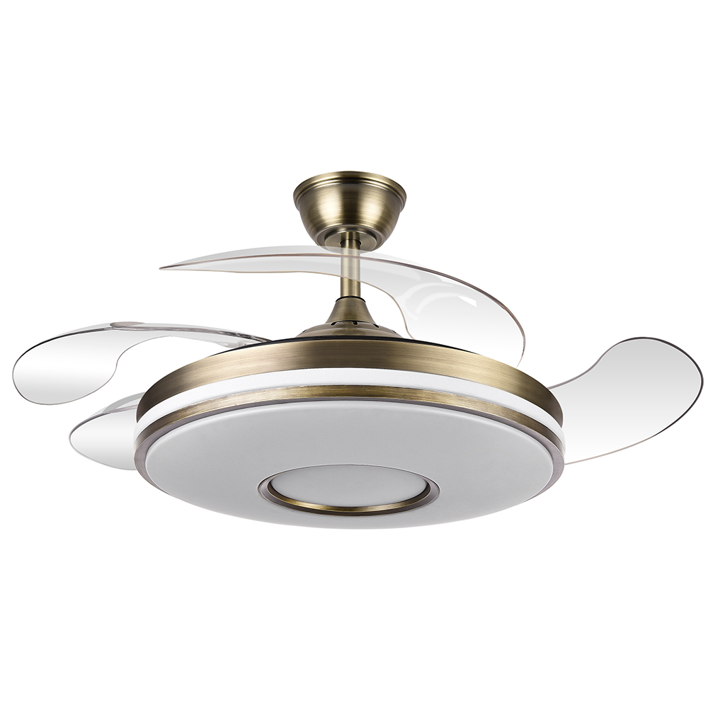 Abrila Ventilador Dani DC Plegable Cuero 108Ø Ultrasilencioso 59w Regulable Mando, Memoria y Temporizador 165391414