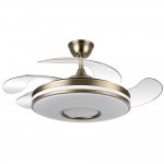 Abrila Ventilador Dani DC Plegable Cuero 108Ø Ultrasilencioso 59w Regulable Mando, Memoria y Temporizador 165391414