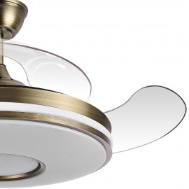 Abrila Ventilador Dani DC Plegable Cuero 108Ø Ultrasilencioso 59w Regulable Mando, Memoria y Temporizador 165391414