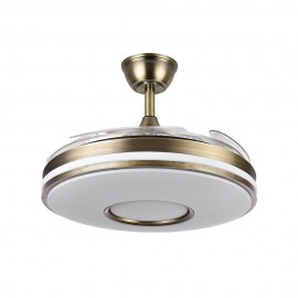 Abrila Ventilador Dani DC Plegable Cuero 108Ø Ultrasilencioso 59w Regulable Mando, Memoria y Temporizador 165391414