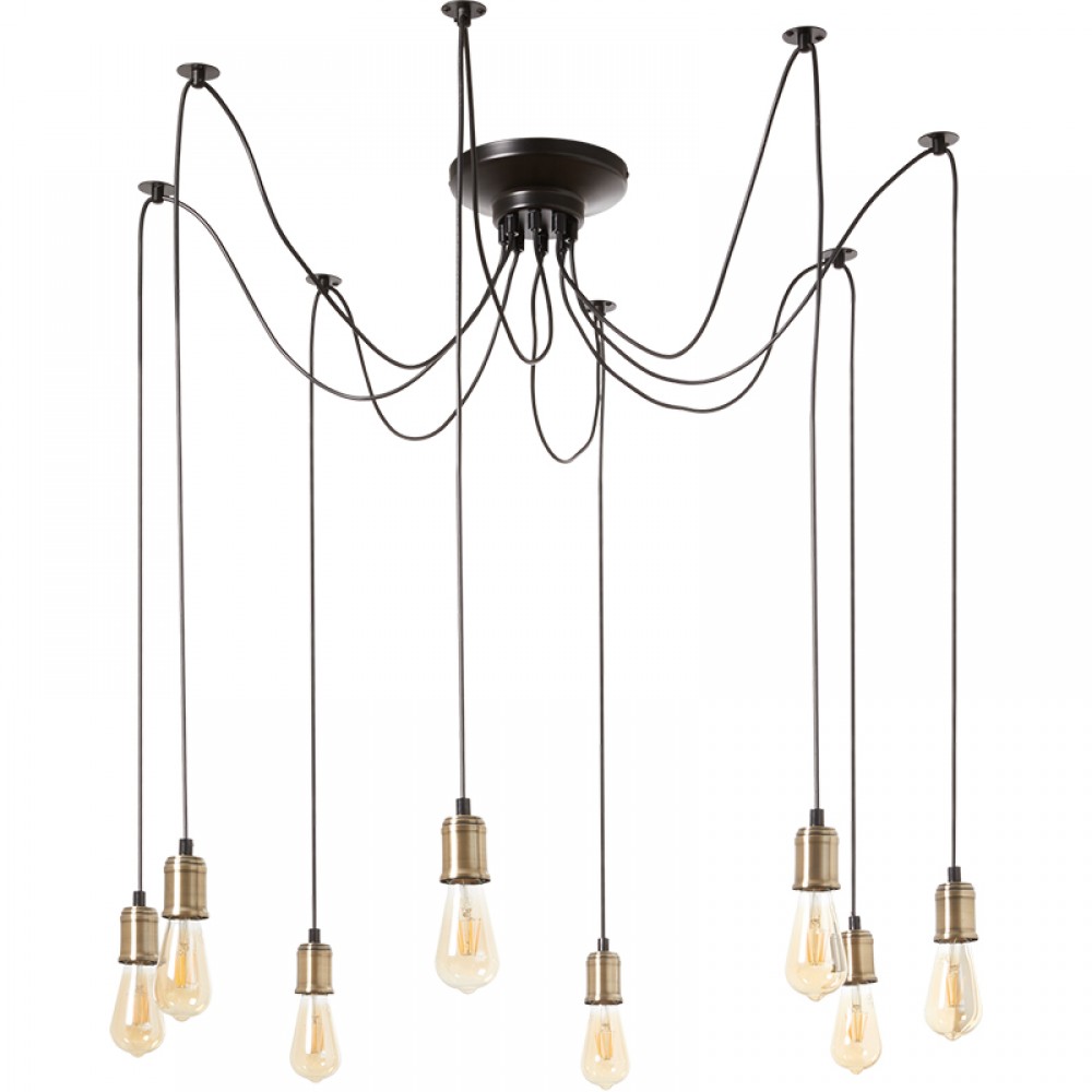 Mdc Colgante Mildred 8Xe27 Negro-Medalla 5-2420-90-84
