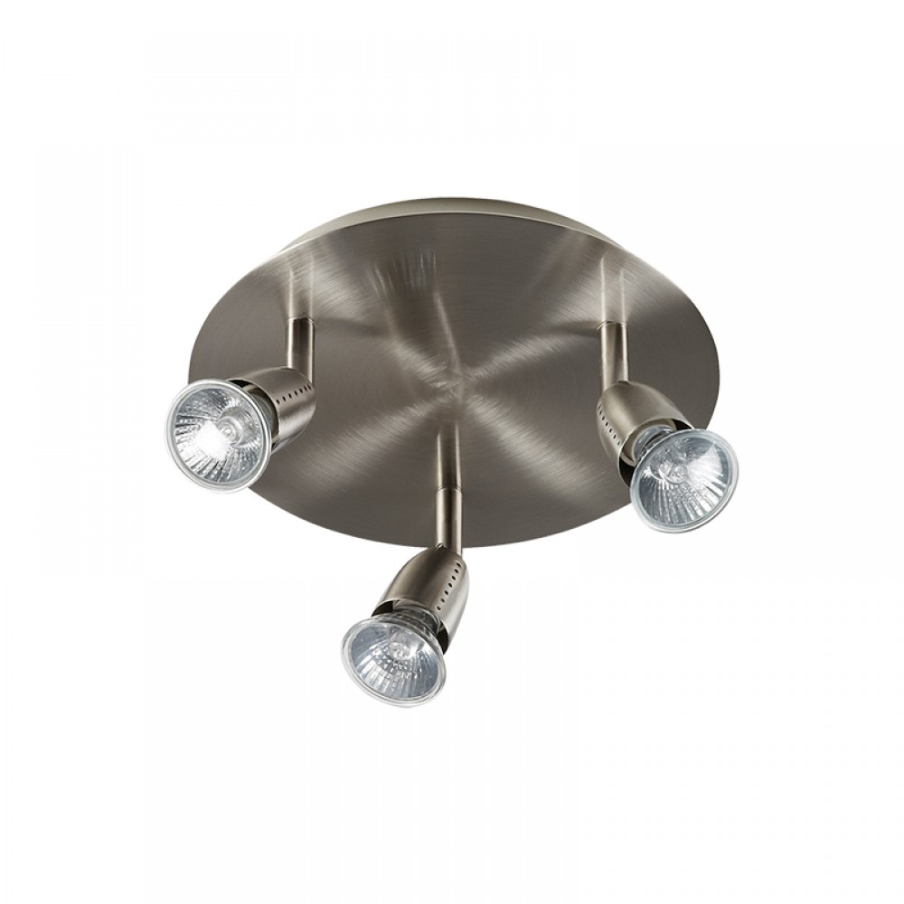 Mdc Foco Ecco Base 3F Cromo Cepillado Hi 5-5413-35-01