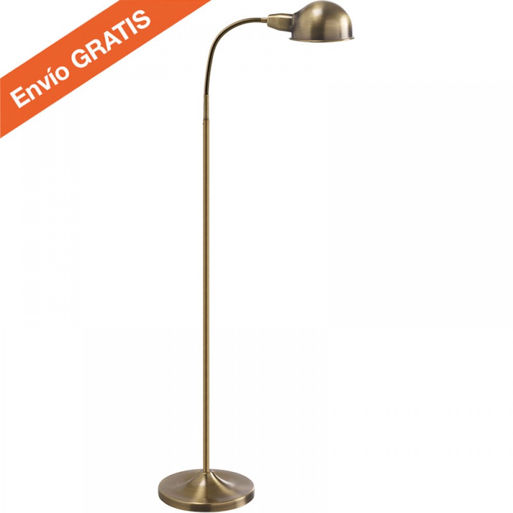 Mdc Pie Led Lectura E27 Pep Cuero 5-6686-43-21