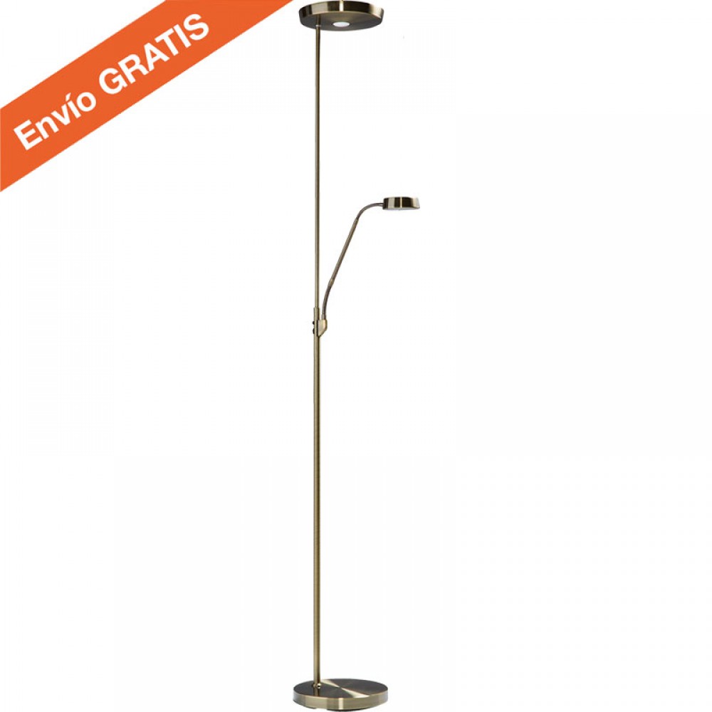 Mdc Lampara Pie Led Chic Cuero 5-7001-43-09