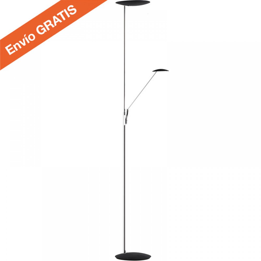 Mdc Pie Con Lector Led Sione Cromo-Negro 5-7350-06-20