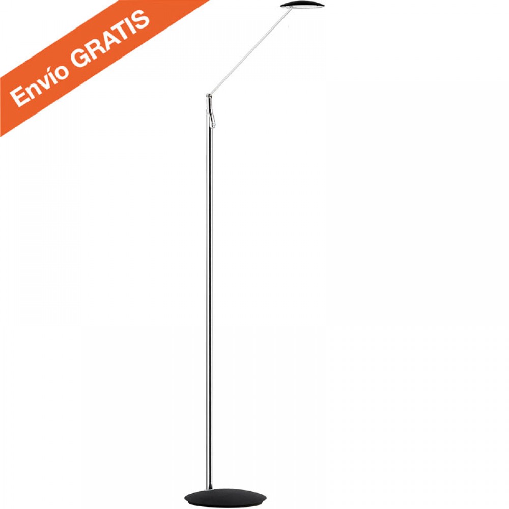 Mdc Pie Lectura 7W Led Sione Cromo-Negro 5-7352-06-20