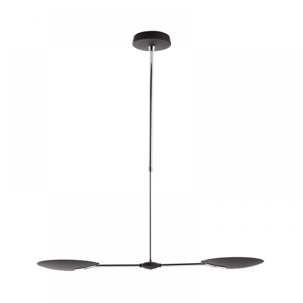 Mdc Colgante Sione Led 2X18W Negro Mate-Cromo 5-7353-06-02