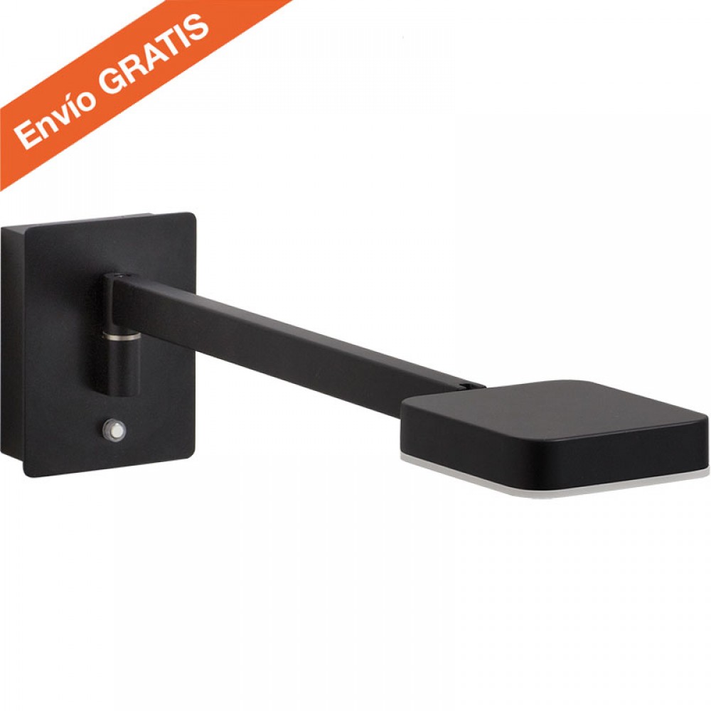 Mdc Aplique Led Lectura 6W Finess Negro 5-7403-91-02