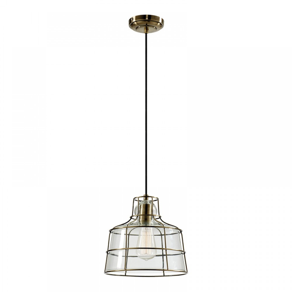 Mdc Colgante Veneto E27 Medalla-Cristal Transp. 5-7422-44-01
