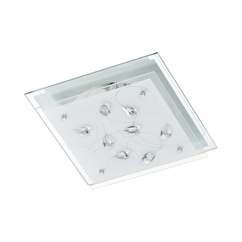 Mdc Plafon Rusky 32X32Cm 2Xe27 Cristal Decor 5-7430-30-92