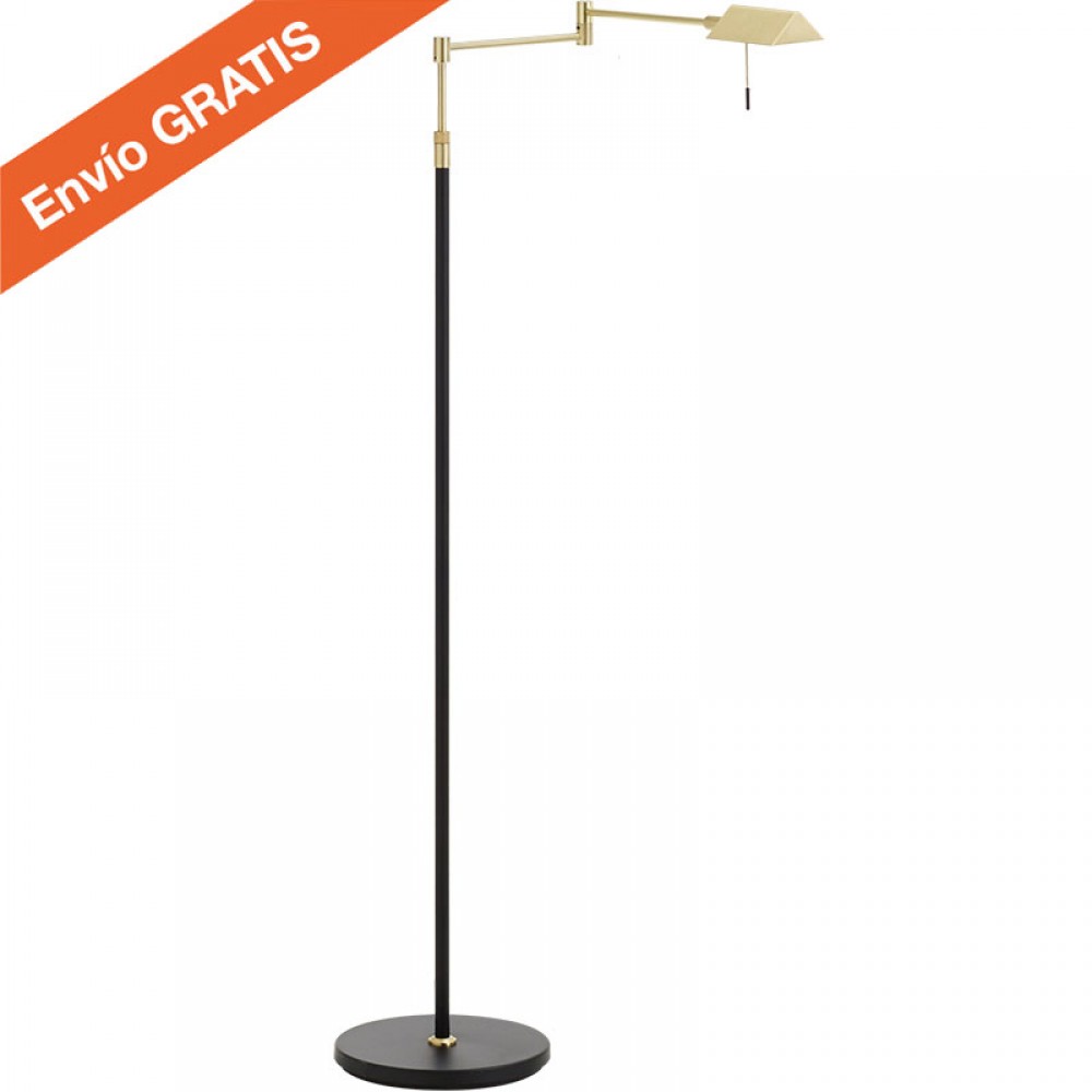 Mdc Pie Led Lectura 10W Lite Negro-Oro 5-7504-59-20