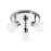 Mdc Foco Doppia B3 3Xg9 C.Br-Trans-Opal Ip44 5-7513-30-01