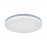 Mdc Plafon Eros Led 24W 4000K ø33Cm Bl Estr-Aro Plata 5-7567-70-81