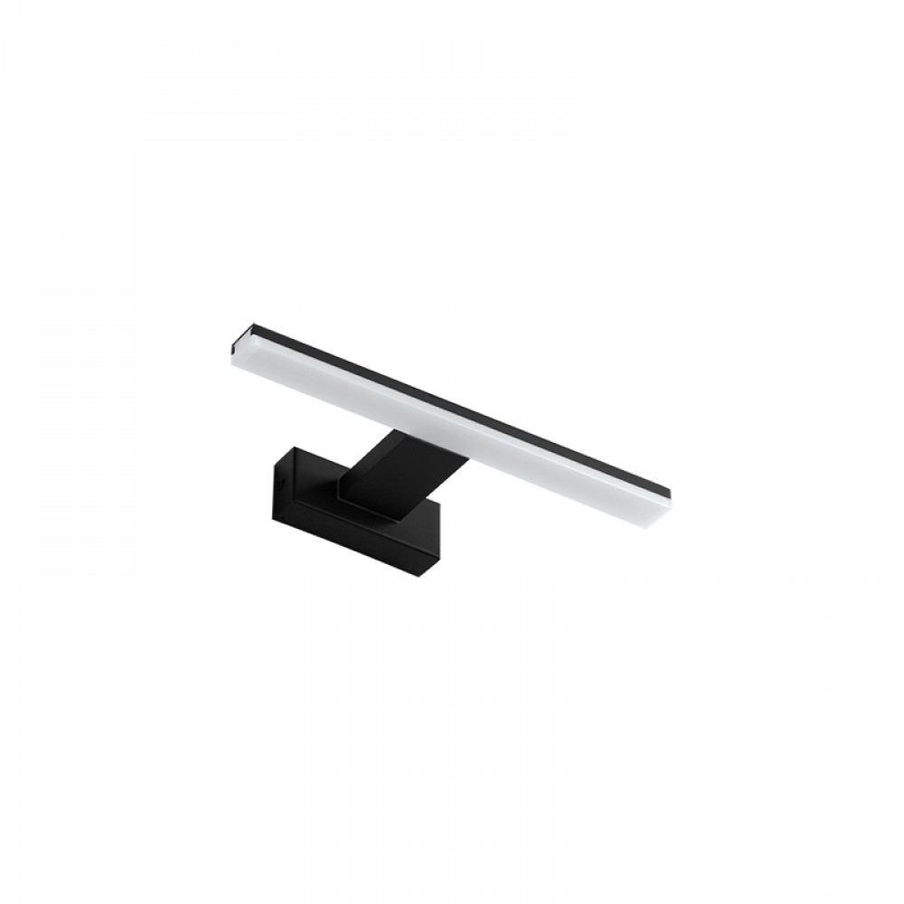 Mdc Aplique Baño Tiwall Negro Led 8W 300Mm 4000K Ip44 5-7596-91-05