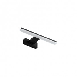 Mdc Aplique Baño Tiwall Negro Led 8W 300Mm 4000K Ip44 5-7596-91-05