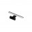Mdc Aplique Baño Tiwall Negro Led 8W 300Mm 4000K Ip44 5-7596-91-05
