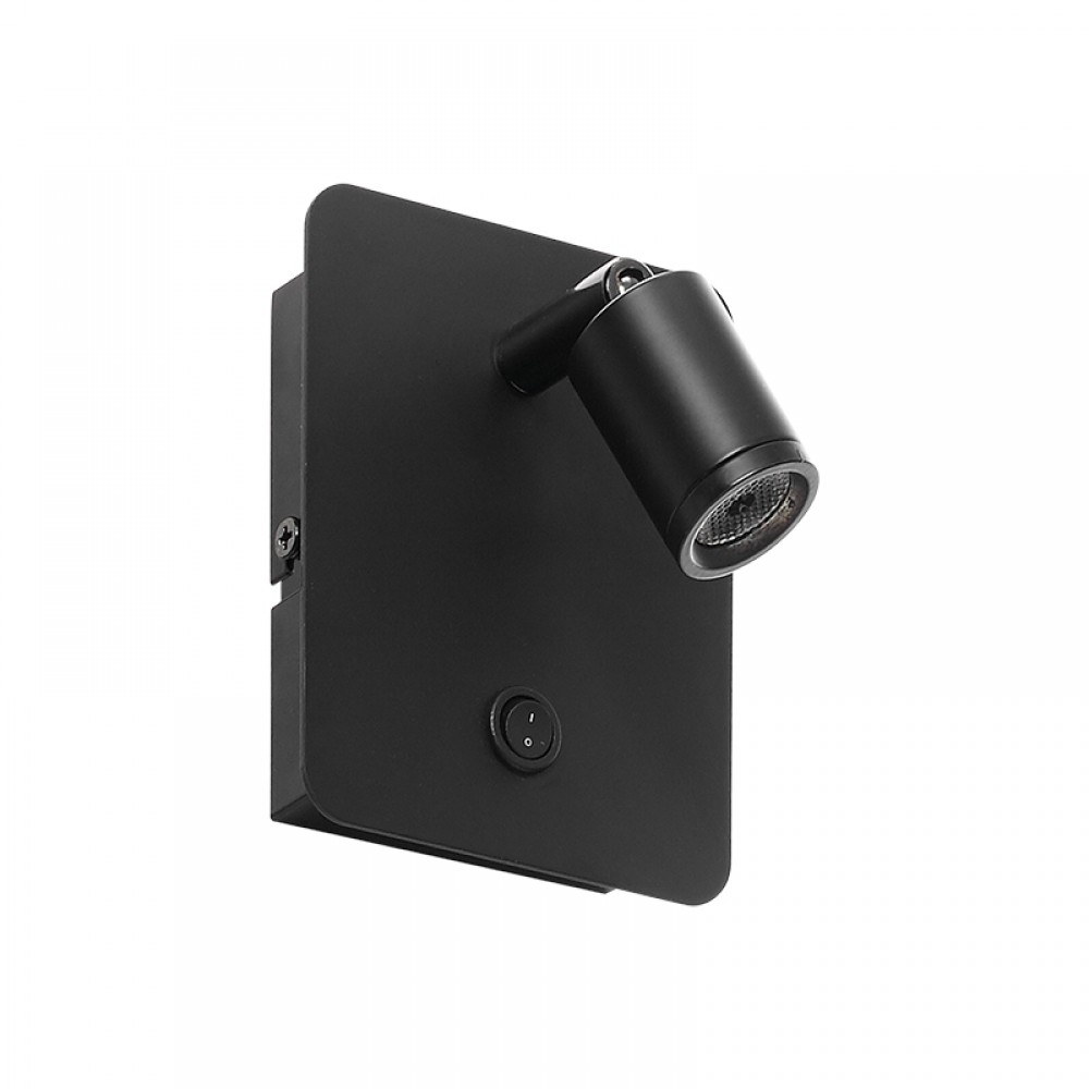 Mdc Aplique Reader 3W Negro Mate 5-7600-91-02