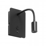 Mdc Aplique Reader Flex-Usb 3W Negro Mate 5-7603-91-02