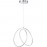 Mdc Colgante Cercles Led 34W ø400Mm 3000K Plata 5-7610-32-02