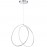 Mdc Colgante Cercles Led 52W ø550Mm 3000K Plata 5-7611-32-02