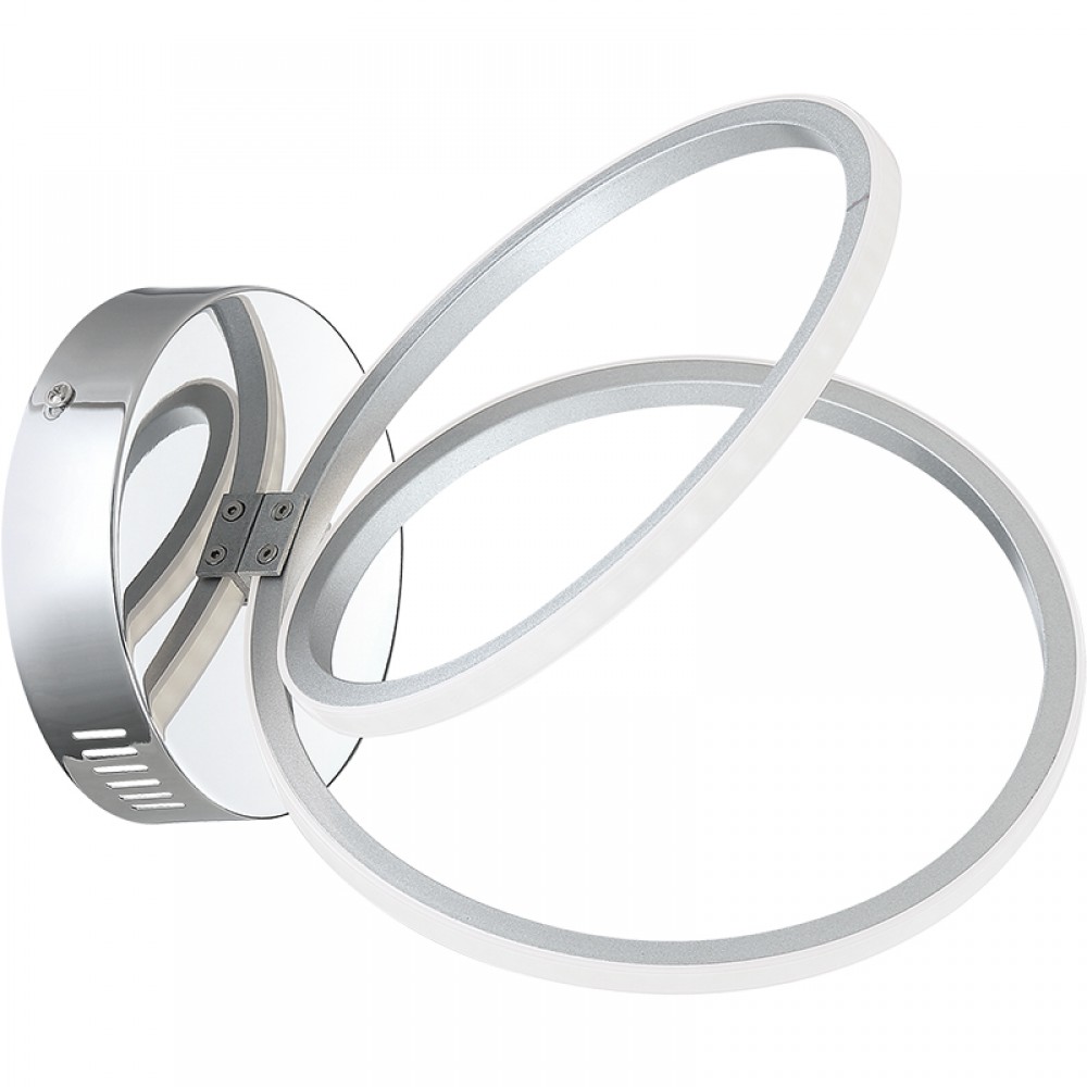 Mdc Aplique Cercles Led 12W ø250Mm 3000K Plata 5-7614-32-02