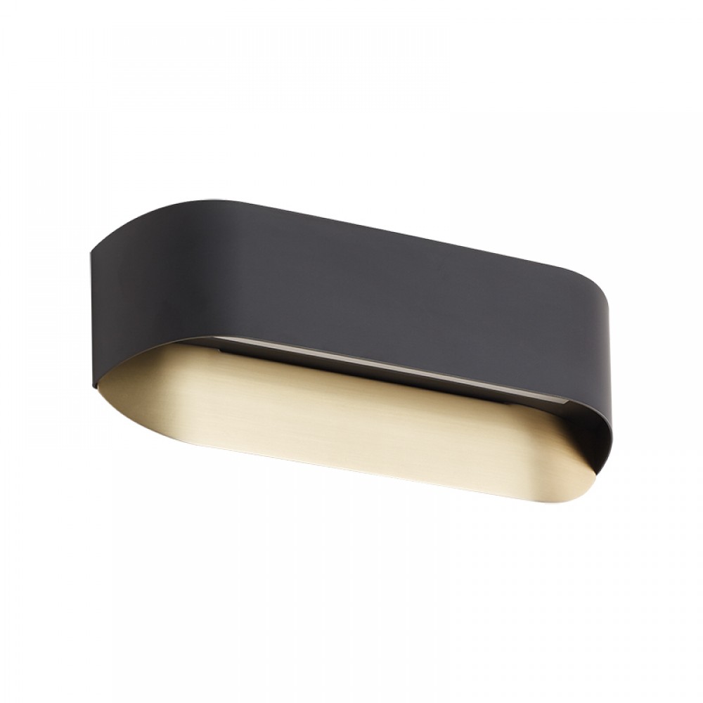 Mdc Aplique Nora 2X7W 3000K Negro Mate-Laton Mate 5-7630-59-02