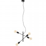 Mdc Colgante Atenea 4Xe27 Negro 5-7658-91-21