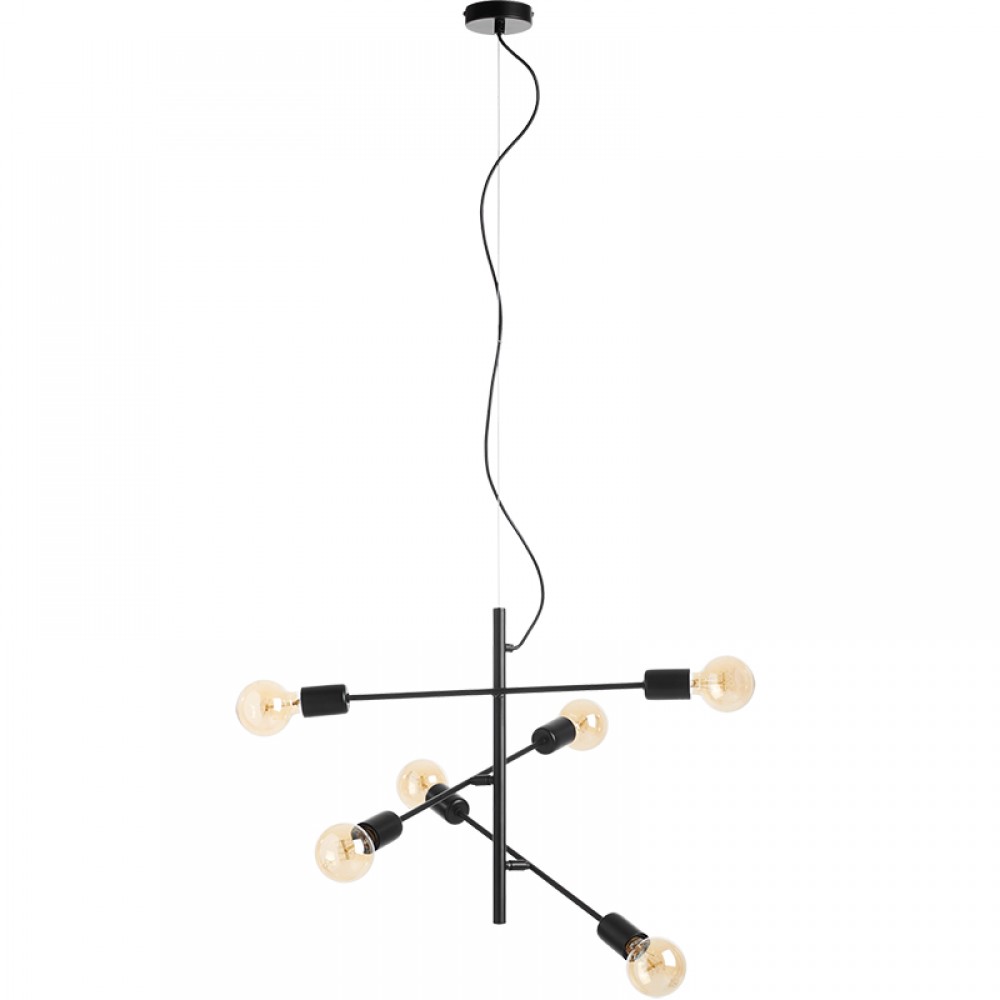 Mdc Colgante Atenea 6Xe27 Negro 5-7659-91-21