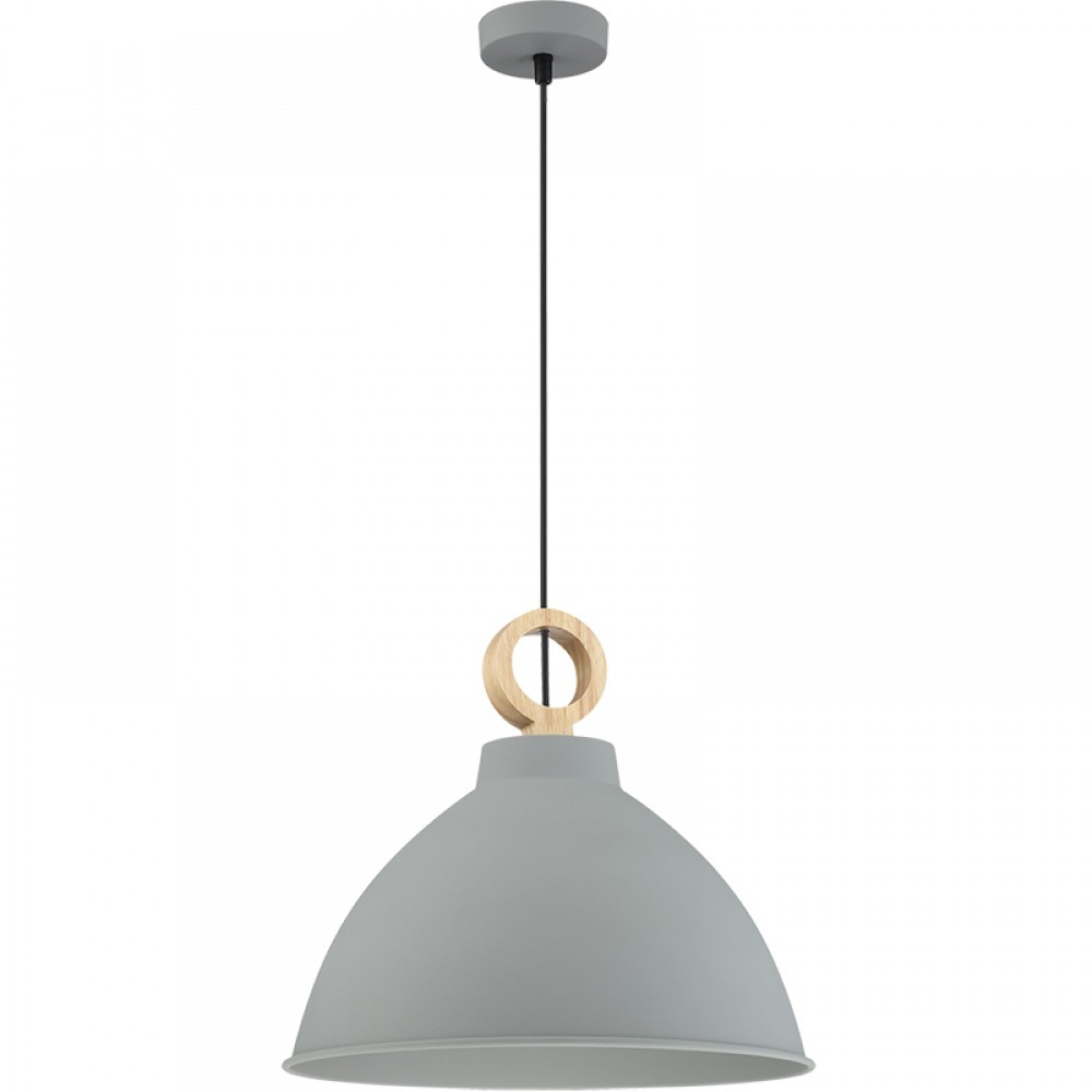 Mdc Colgante Aroa ø380Mm 1Xe27 Alum-Madera Gris 5-7660-32-21