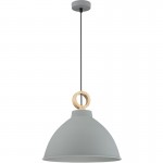 Mdc Colgante Aroa ø380Mm 1Xe27 Alum-Madera Gris 5-7660-32-21