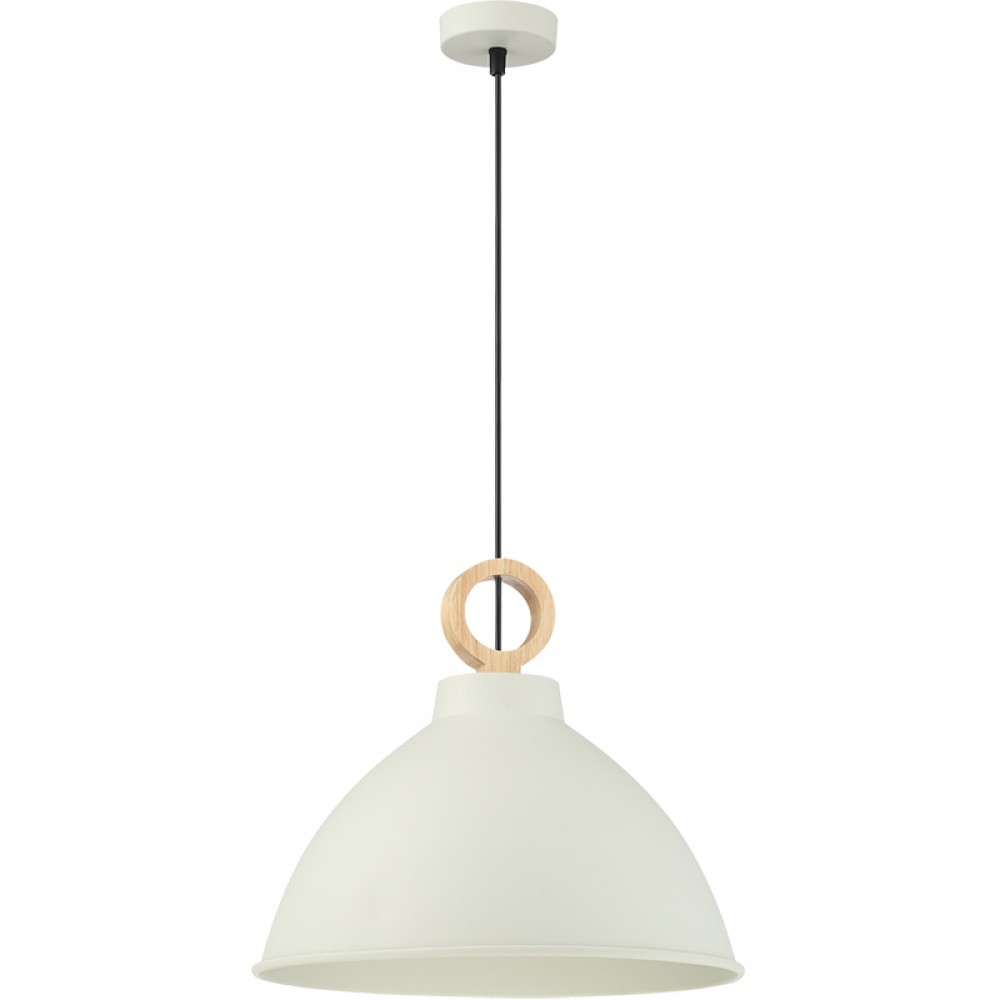 Mdc Colgante Aroa ø380Mm 1Xe27 Alum-Madera Crema 5-7660-82-21