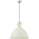 Mdc Colgante Aroa ø380Mm 1Xe27 Alum-Madera Crema 5-7660-82-21