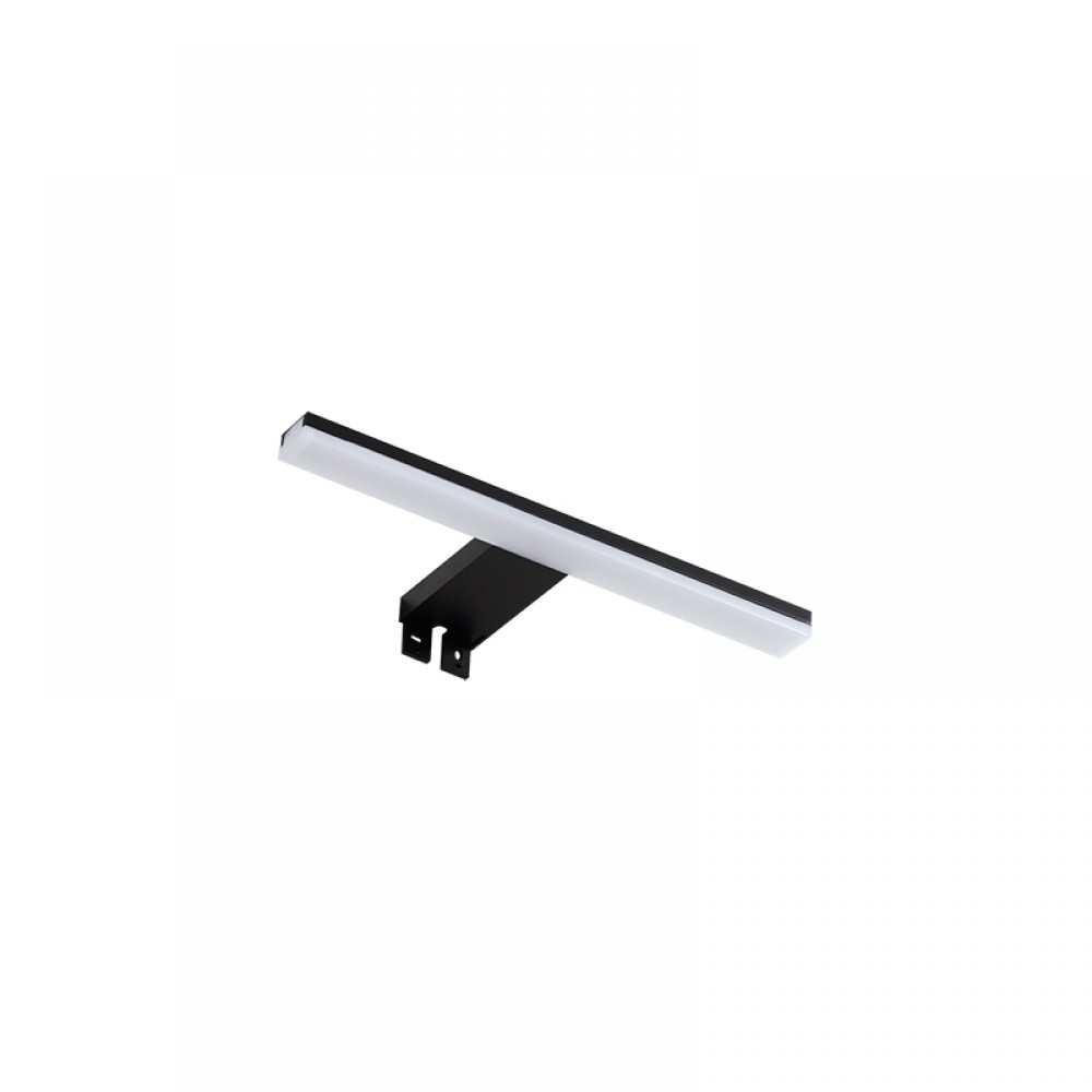 Mdc Aplique Baño Tiwall Kit Negro Led 8W 300Mm 4000K Ip44 5-7685-91-05