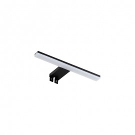 Mdc Aplique Baño Tiwall Kit Negro Led 8W 300Mm 4000K Ip44 5-7685-91-05
