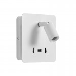 Mdc Aplique Romea Blanco Mate Led 3W-5W 3000K-Usb 5-7721-81-02