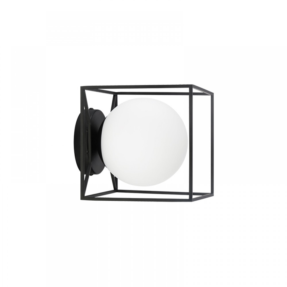 Mdc Aplique Baño Gabia Negro Mate E27 5-7797-91-01