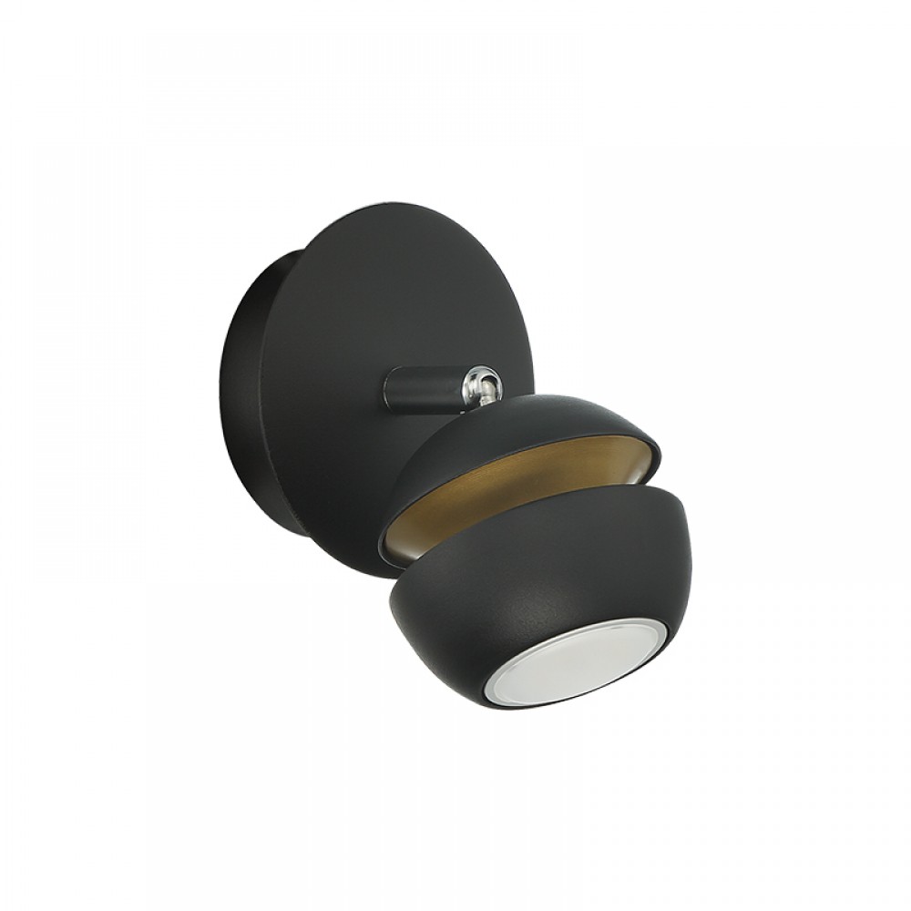 Mdc Foco Mic B1 Gu10 Negro Mate-Dorado 5-7904-91-01