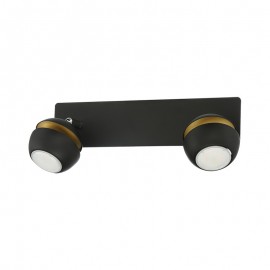 Mdc Foco Mic R2 Gu10 Negro Mate-Dorado 5-7905-91-01