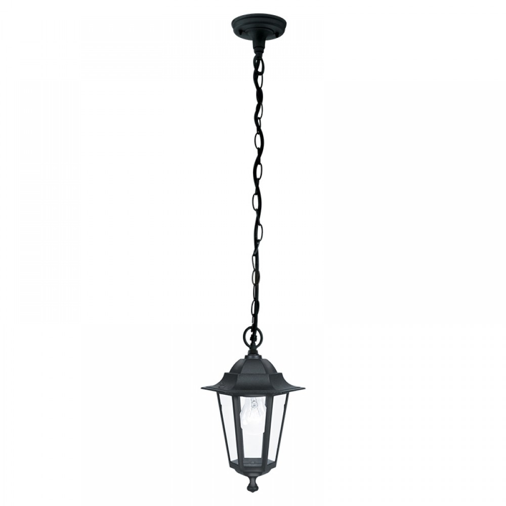 Lamparas Eglo Colgante Exterior Negro Laterna 4 22471