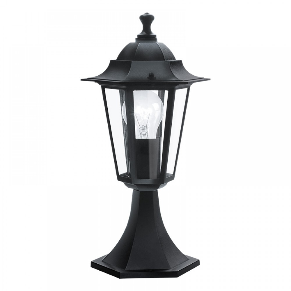 Lamparas Eglo Baliza Exterior Negro Laterna 4 22472